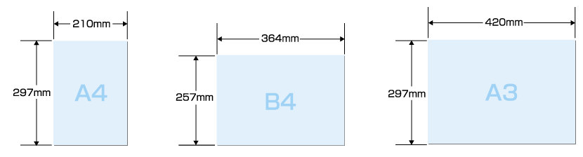 A4TCY@210mm×297mm@B4TCY@364mm×257mm@A3TCY@420mm×297mm